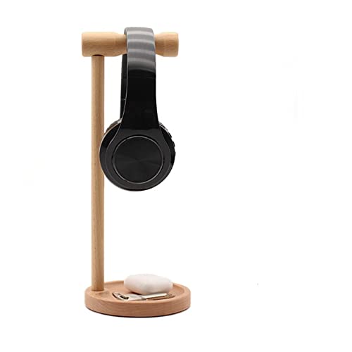 MRKU Kopfhörerständer, Headset-Haken, Halterung für Gaming-PCs, universelle Holzstütze, Flexible Kopfstütze, modische Halterung Bild 4