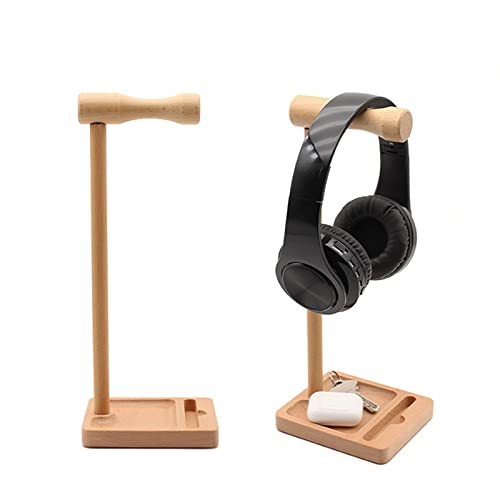 MRKU Kopfhörerständer, Headset-Haken, Halterung für Gaming-PCs, universelle Holzstütze, Flexible Kopfstütze, modische Halterung Bild 6