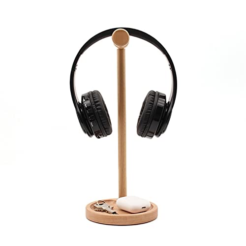 MRKU Kopfhörerständer, Headset-Haken, Halterung für Gaming-PCs, universelle Holzstütze, Flexible Kopfstütze, modische Halterung Bild 7