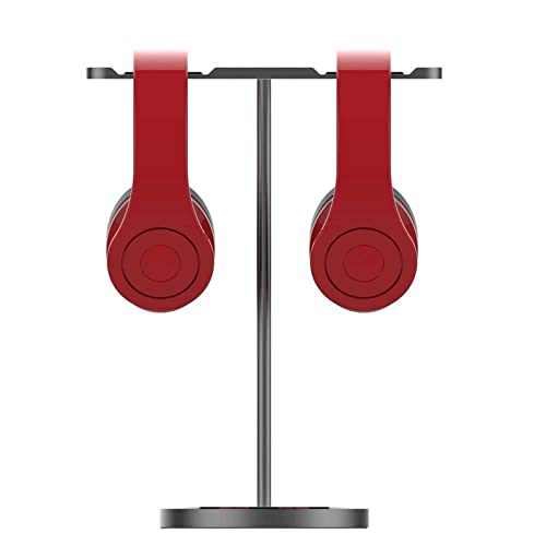 MRKU Kopfhörerständer mit Haken, Tischhalterung aus Aluminium für Zwei Kopfhörer, inklusive Anti-Rutsch-Pad Bild 5
