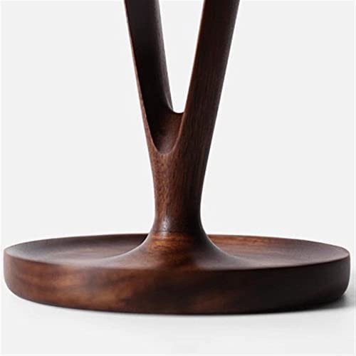 MRKU Kopfhörerständer mit Haken für den Schreibtisch, aus Walnussholz, mit doppelter Aufhängung für PC-Halterung Bild 6