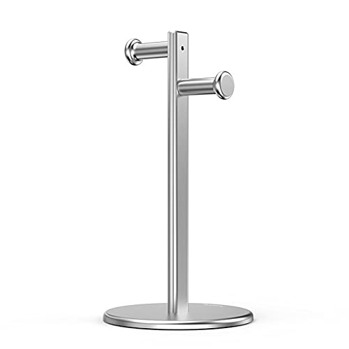 MRKU Kopfhörerständer mit Haken, Tischhalterung aus Aluminium, doppelte Aufbewahrungsmöglichkeit für Gaming-Kopfhörer Bild 1