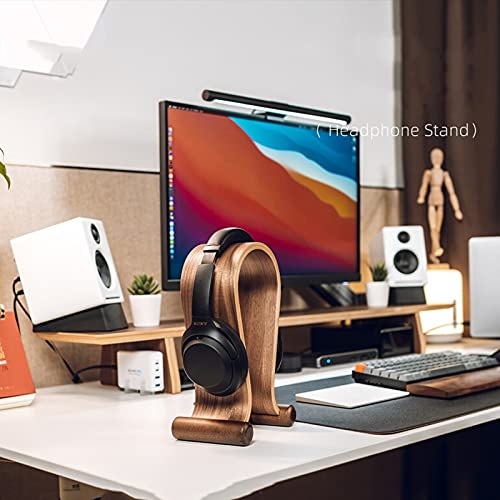MRKU Kopfhörerständer, Headset-Haken, Schreibtischhalterung aus Holz, einfacher Schutz für PC-Gaming in Internetcafés. Bild 4