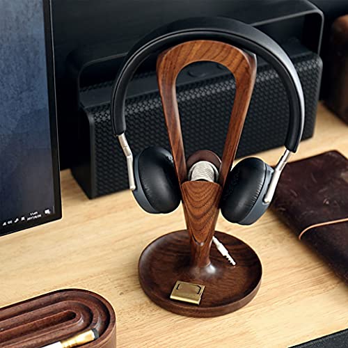MRKU Kopfhörerständer mit Haken, Halterung aus Massivholz, Tischaufsteller, Zubehör für Spieletische, 26,5 cm (10,43 Zoll) Bild 6