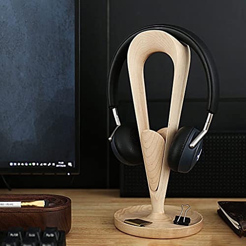 MRKU Kopfhörerständer mit Haken und Aufhänger aus Massivholz für den Schreibtisch, 26,5 cm (10,43 Zoll) Bild 7