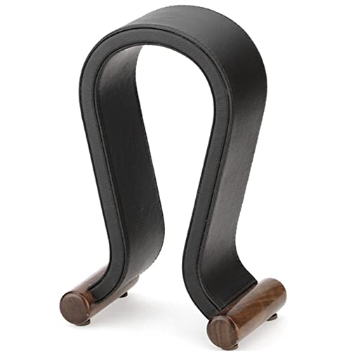 MRKU Kopfhörerständer mit Haken, universell einsetzbar, aus PU-Leder und Holz, für Gaming und Schreibtisch Bild 5