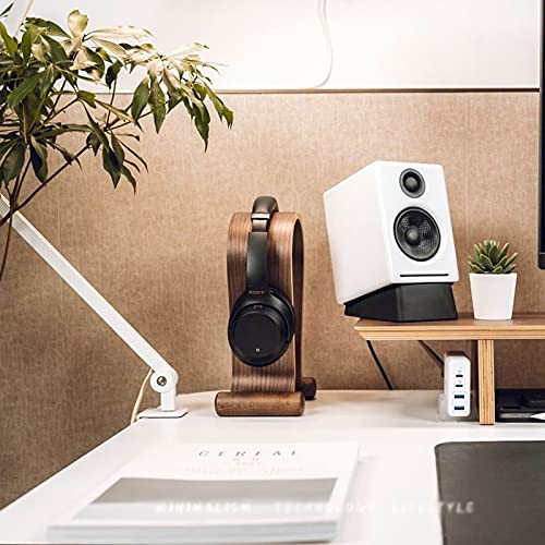 MRKU Kopfhörerständer, Headset-Haken, Schreibtischhalterung aus Holz, einfacher Schutz für PC-Gaming in Internetcafés. Bild 2
