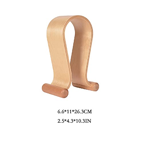 MRKU Kopfhörerständer, Headset-Haken, Schreibtischhalterung aus Holz, einfacher Schutz für PC-Gaming in Internetcafés. Bild 3