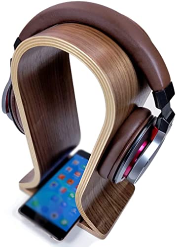 MRKU Kopfhörerständer, Headset-Haken, Tischhalterung aus Holz, passend für nahezu alle glatten und komfortablen Oberflächen Bild 7