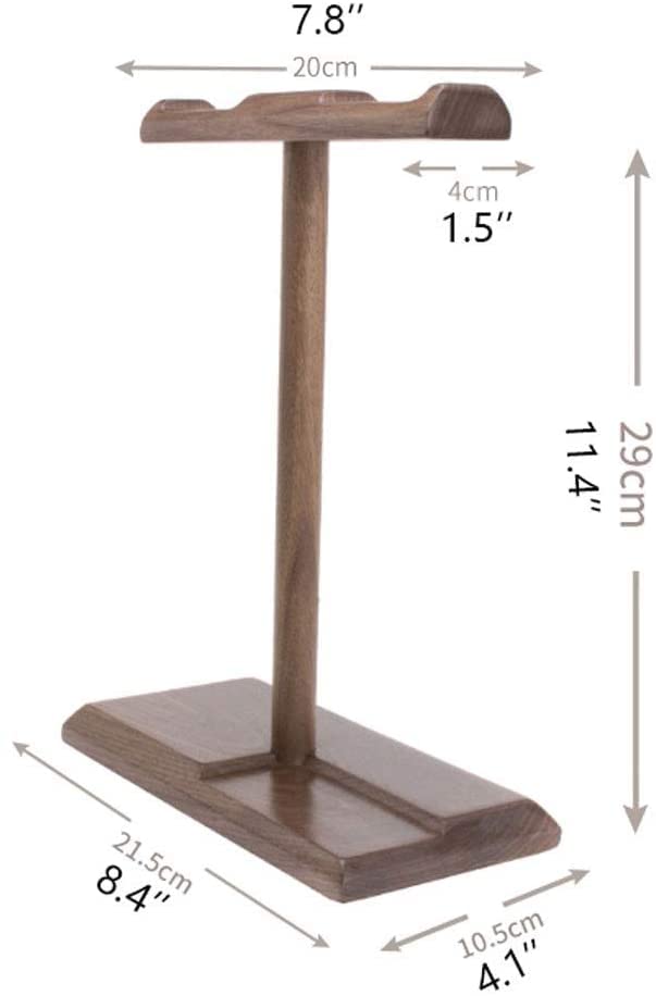 MRKU Kopfhörerständer, Headset-Haken, Schreibtisch-Design, universelle Halterung aus Massivholz zum Aufhängen Bild 3