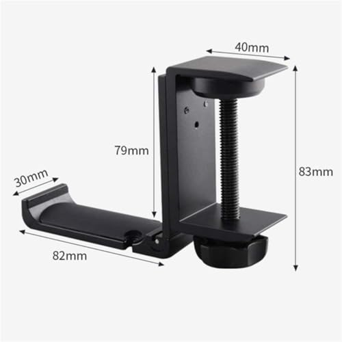 MRKU Kopfhörerständer, Headset-Haken, Aufhänger, faltbar, Aluminium, für Schreibtisch oder unter dem Tisch Bild 2