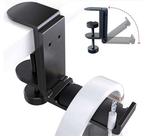 MRKU Kopfhörerständer, Headset-Haken, Aufhänger, faltbar, Aluminium, für Schreibtisch oder unter dem Tisch Bild 4