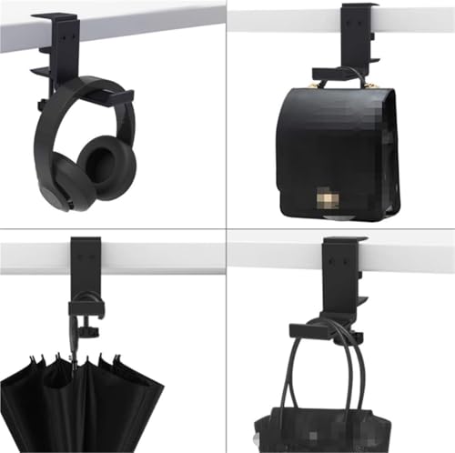 MRKU Kopfhörerständer, Headset-Haken, Aufhänger, faltbar, Aluminium, für Schreibtisch oder unter dem Tisch Bild 6