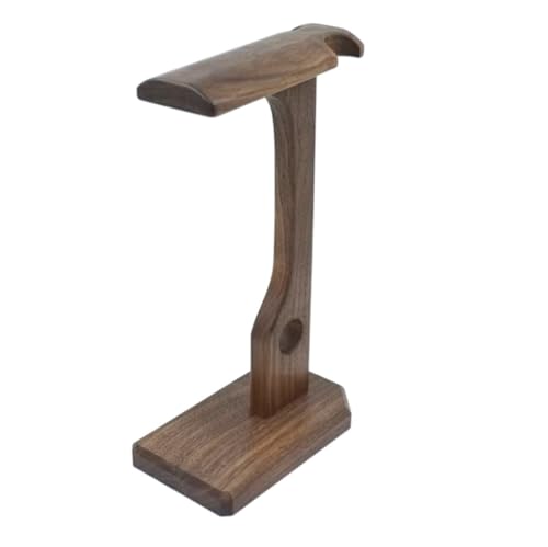 MRKU Kopfhörerständer, Headset-Haken, Tischaufhänger aus Holz (Walnuss, Palisander, rote Birne), Blumenregal, Ohrhörer Bild 1