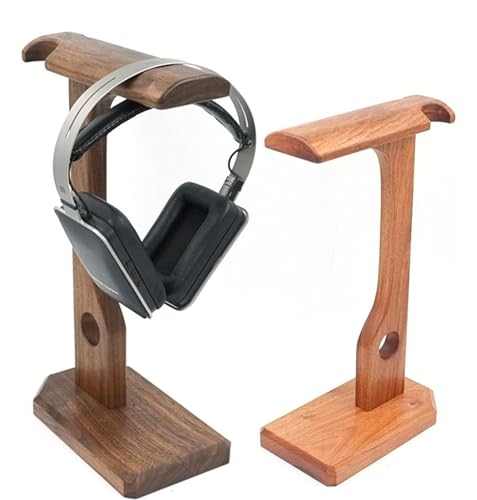 MRKU Kopfhörerständer, Headset-Haken, Tischaufhänger aus Holz (Walnuss, Palisander, rote Birne), Blumenregal, Ohrhörer Bild 4