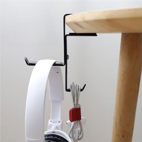 MRKU Kopfhörerständer, Headset-Haken, Aufhänger, Desktop-Gaming-Rack, Seitenclip, Universal Bild 4