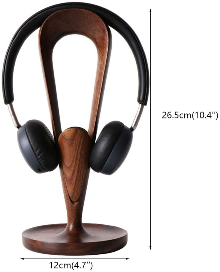 MRKU Kopfhörerständer, Headset-Haken, Tischaufwickler aus Holz, praktisches Universal-Gerätezubehör, Geschenkidee Bild 2