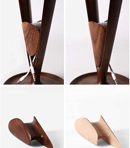 MRKU Kopfhörerständer, Headset-Haken, Tischaufwickler aus Holz, praktisches Universal-Gerätezubehör, Geschenkidee Bild 3