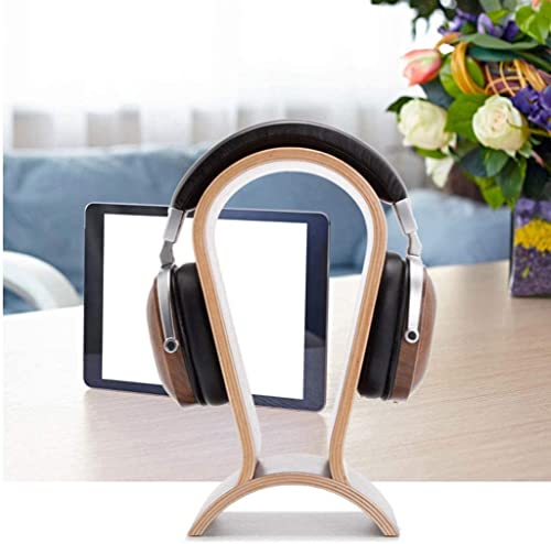 MRKU Kopfhörerständer, Headset-Haken, Tischaufhänger aus Massivholz, Kopfhalterung, Hängedisplay für Kopfhörer Bild 2