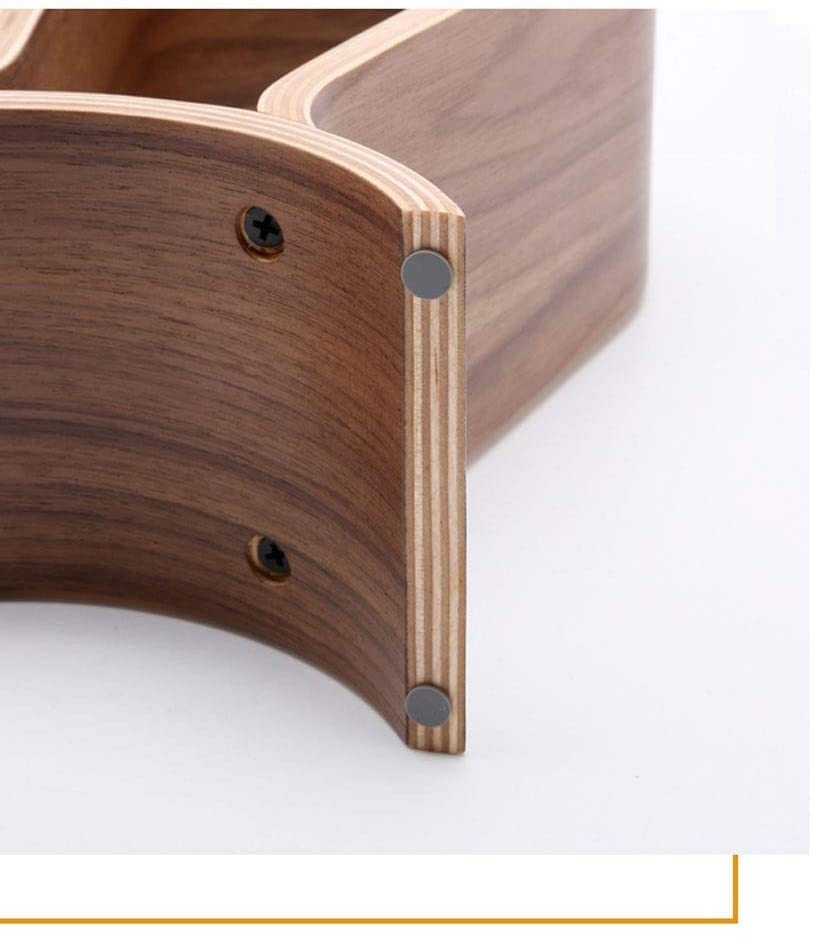 MRKU Kopfhörerständer, Headset-Haken, Tischaufhänger aus Massivholz, Kopfhalterung, Hängedisplay für Kopfhörer Bild 4