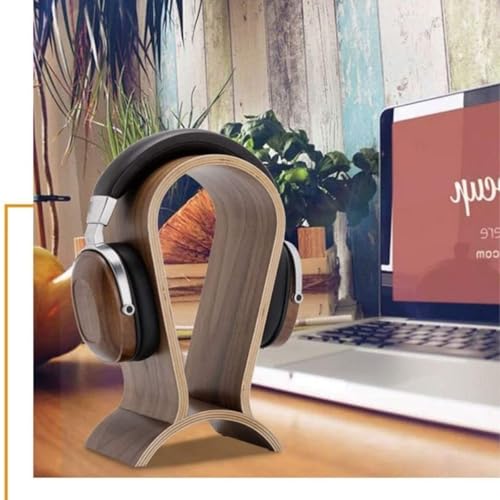 MRKU Kopfhörerständer, Headset-Haken, Tischaufhänger aus Massivholz, Kopfhalterung, Hängedisplay für Kopfhörer Bild 5