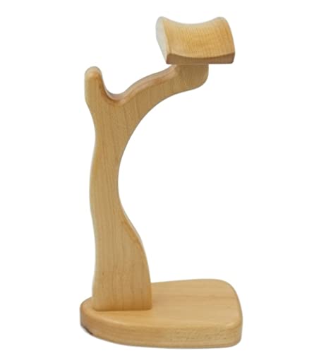 MRKU Kopfhörerständer, Headset-Haken, Aufhänger, handgefertigter Kopfhörerhalter, Spieletischzubehör, multifunktional, schlicht, aus Massivholz Bild 1