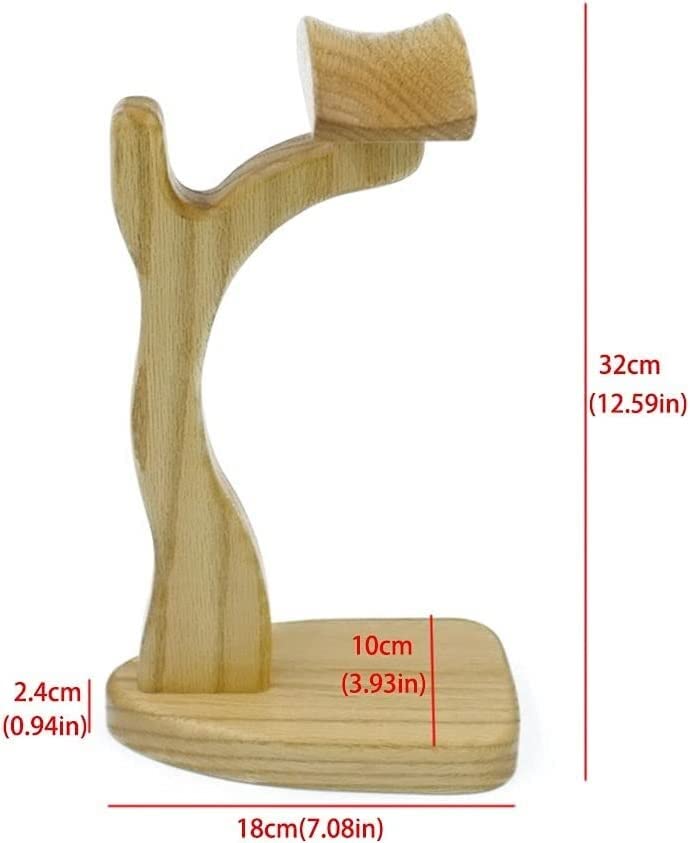 MRKU Kopfhörerständer, Headset-Haken, Aufhänger, handgefertigter Kopfhörerhalter, Spieletischzubehör, multifunktional, schlicht, aus Massivholz Bild 2