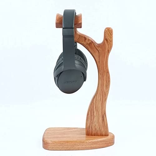 MRKU Kopfhörerständer, Headset-Haken, Aufhänger, handgefertigter Kopfhörerhalter, Spieletischzubehör, multifunktional, schlicht, aus Massivholz Bild 3