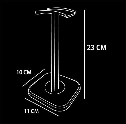 MRKU Kopfhörerständer, Headset-Haken, vertikale Tischhalterung aus Aluminiumlegierung, PC-Gaming-Schreibtischzubehör Bild 3