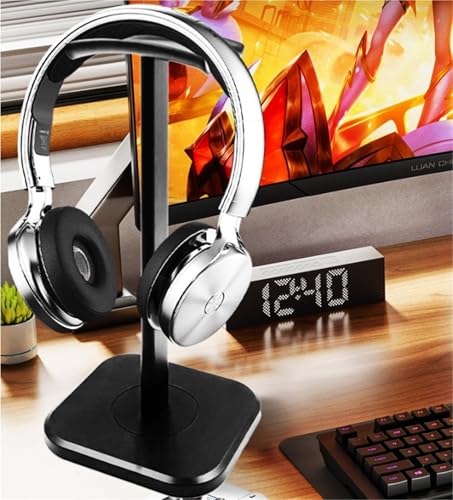 MRKU Kopfhörerständer, Headset-Haken, vertikale Tischhalterung aus Aluminiumlegierung, PC-Gaming-Schreibtischzubehör Bild 5