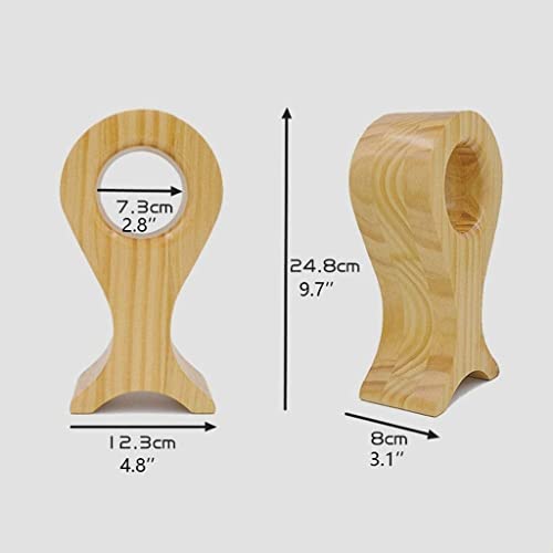 MRKU Kopfhörerständer, Headset-Haken, Aufhänger, Schreibtischregal aus Holz, Universalhalterung für Kopfhörerzubehör Bild 2