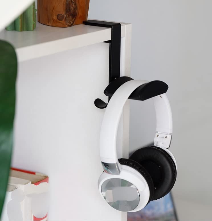 MRKU Kopfhörerständer mit Haken für Schreibtisch, universelle Büro- und Gaming-Halterung, platzsparende Tischklemme Bild 3