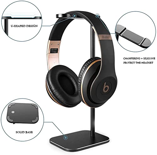 MRKU Kopfhörerständer, Headset-Haken, Tischhalterung aus Aluminiumlegierung, Aufbewahrungshalterung für Kopfhörer, Gaming-Schreibtischzubehör Bild 5