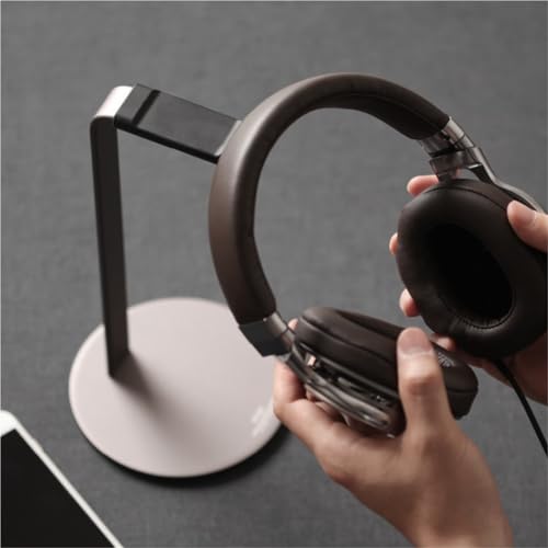 MRKU Kopfhörerständer, Headset-Haken, Tischhalterung aus Aluminiumlegierung, Metallhalterung, Ablage, Präsentationsregal, Gaming-Schreibtischzubehör Bild 2