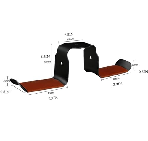 MRKU Kopfhörerständer, Headset-Haken, Aufhänger, Schreibtisch-Metall-Kopfhörerständer, PC-Gaming-Doppel-Unterbau Bild 3