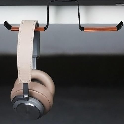 MRKU Kopfhörerständer, Headset-Haken, Aufhänger, Schreibtisch-Metall-Kopfhörerständer, PC-Gaming-Doppel-Unterbau Bild 5