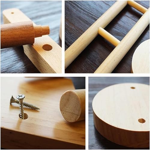 MRKU Kopfhörerständer, Headset-Haken, universeller, Abnehmbarer Ständer aus Holz für Gaming-Schreibtische Bild 5