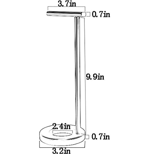 MRKU Kopfhörerständer, Headset-Haken, Schreibtisch-Metall, schlicht, Stereo, geeignet für alle Bild 2