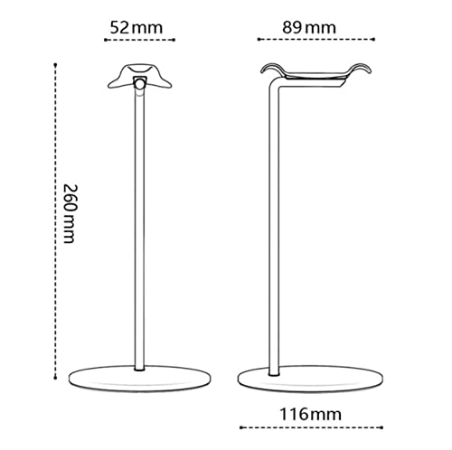 MRKU Kopfhörerständer mit Haken, universeller Desktop-Halter für Gaming-Kopfhörer, Display-Ständer und Halterung Bild 3