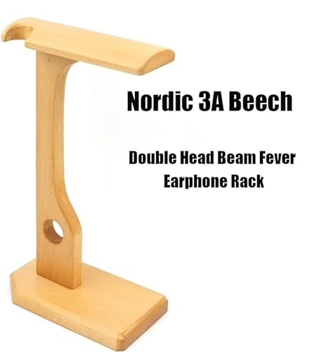 MRKU Kopfhörerständer, Headset-Haken, Tischaufhänger aus Holz (Walnuss, Palisander, rote Birne), Blumenregal Bild 3