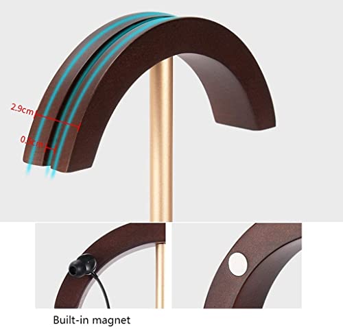 MRKU Kopfhörerständer, Headset-Haken, Aufhänger, Schreibtischregal aus Holz oder Aluminium, universell einsetzbar Bild 5