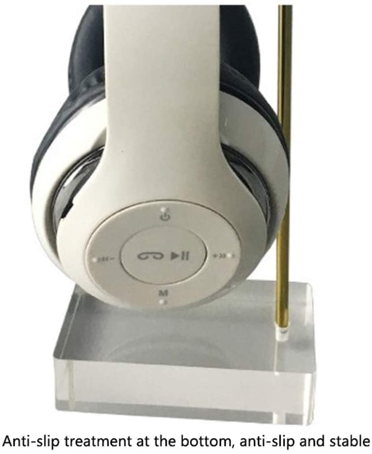 MRKU Kopfhörerständer, Headset-Haken, Tischhalterung, Acryl-Displayhalterung für Gaming-Kopfhörer (Over-Ear) Bild 4