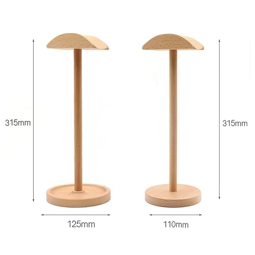 MRKU Kopfhörerständer, Headset-Haken, Tischhalterung, Buche, Holz, Universal, für Ohrhörer Bild 2