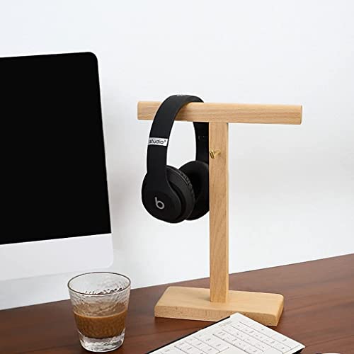 MRKU Kopfhörerständer, Headset-Haken, Tischablage, vertikale Halterung aus Holz, multifunktionales Metall Bild 2