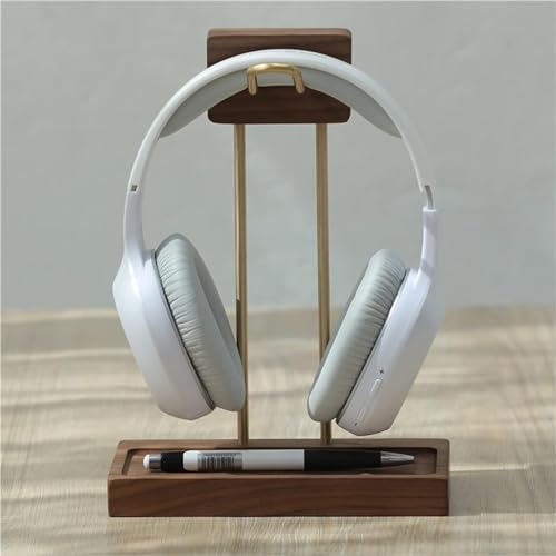 MRKU Kopfhörerständer, Headset-Haken, Tischregal aus Walnussholz, Gaming-Display für die meisten Größen Bild 5