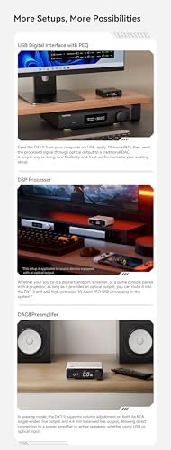 Topping DX1 II Gaming HiFi DAC-Kopfhörerverstärker – ES9039Q2M-Decoder 1000 mW × 2 vollsymmetrischer Kopfhörerverstärker Vorverstärker, kompatibel mit Gaming-Headsets (Weiß) Bild 5