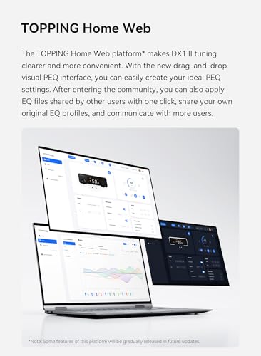 Topping DX1 II Gaming HiFi DAC-Kopfhörerverstärker – ES9039Q2M-Decoder 1000 mW × 2 vollsymmetrischer Kopfhörerverstärker Vorverstärker, kompatibel mit Gaming-Headsets (Weiß) Bild 6