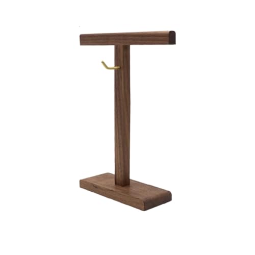 MRKU Kopfhörerständer mit Haken, Tischhalterung aus Holz für Gaming-Displays in den meisten Größen Bild 1