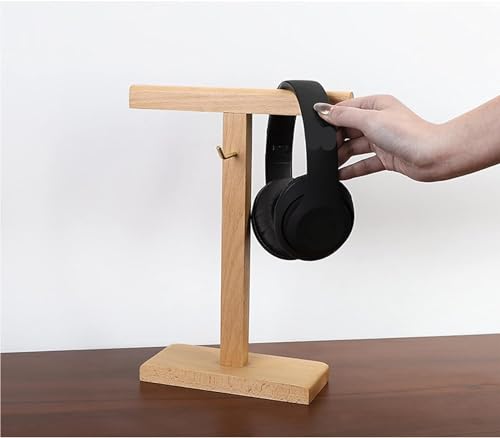 MRKU Kopfhörerständer mit Haken, Tischhalterung aus Holz für Gaming-Displays in den meisten Größen Bild 5