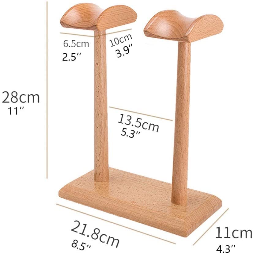 MRKU Kopfhörerständer, Headset-Haken, universeller Doppel-Kopfhörerständer aus Holz im modischen Design Bild 3